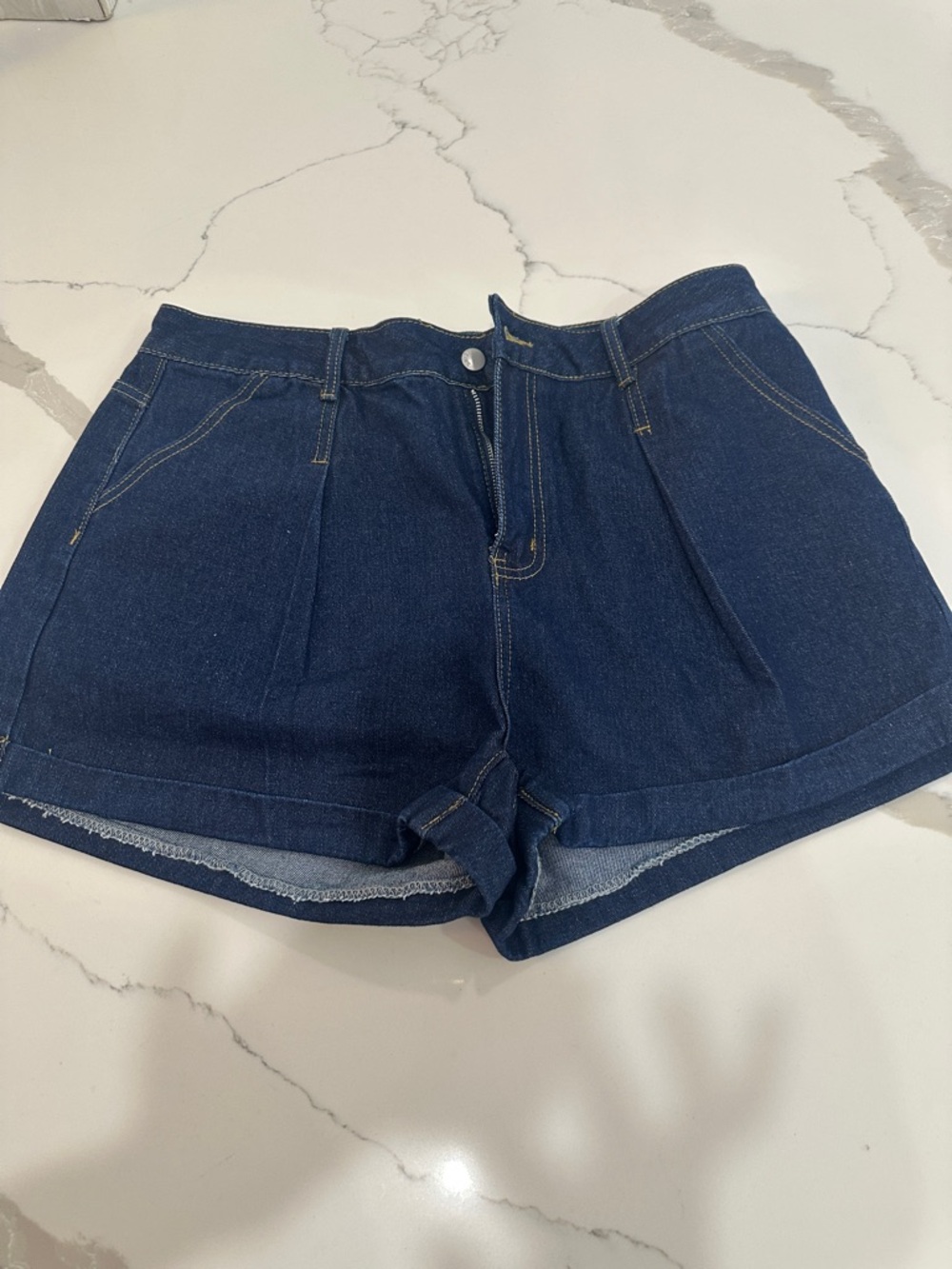 Dark Blue Denim Women’s Shorts